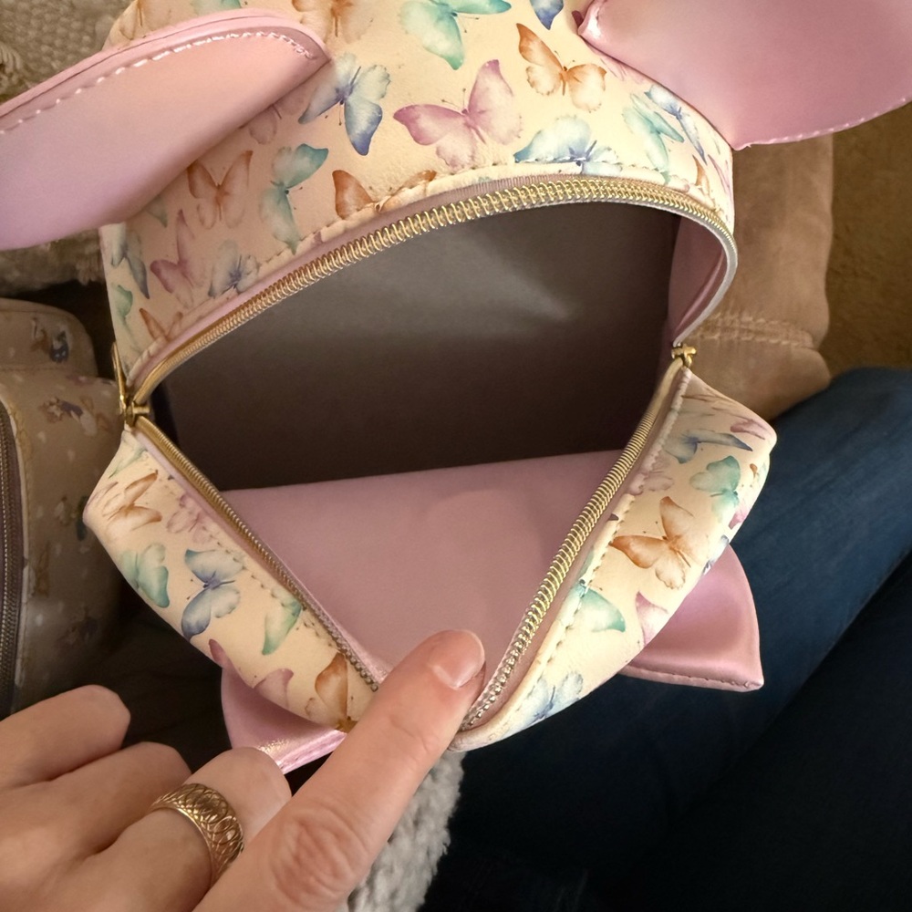 Disney Loungefly Minnie Mouse Ears Butterfly Mini Backpack - Picture 4 of 4